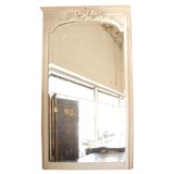 French Carved Painted Mirror C. 1900