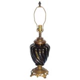Antique 19thC. enamel lamp