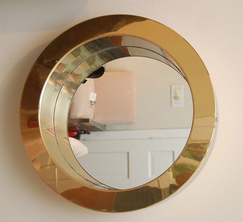 JERE BRASS PORTHOLE MIRROR