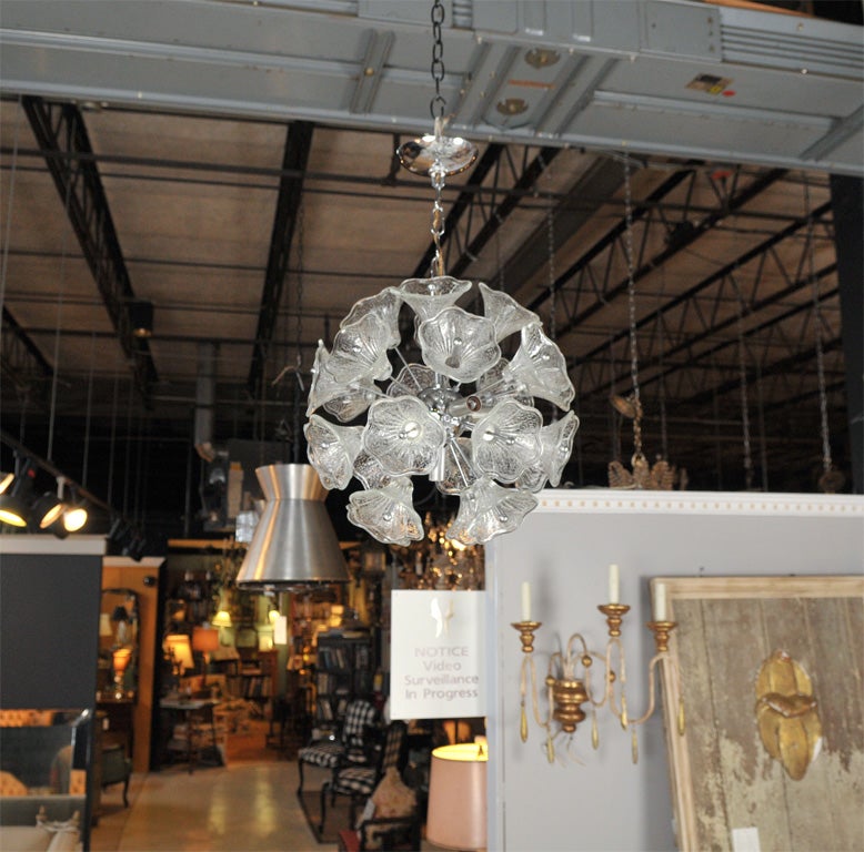 Fun "Flower Sputnik" Chandelier