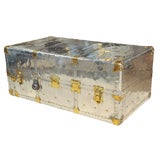 Polished Steel Steam Liner Trunk