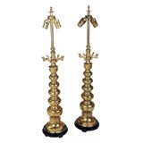 Pair of Temple Lamps