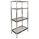 Lucite and Chrome Etagere