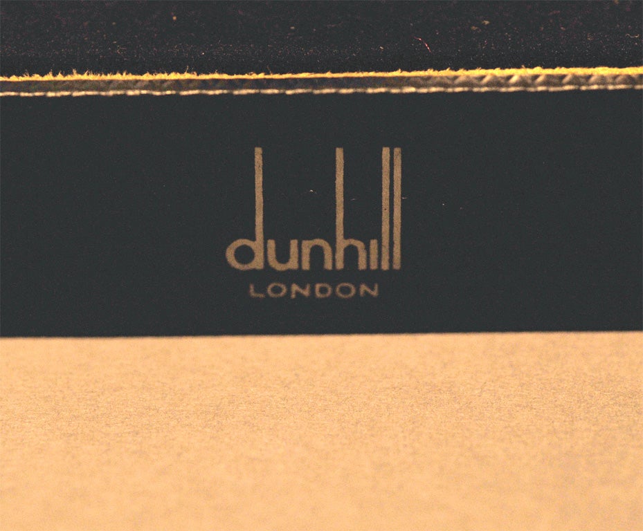 Sterling Engraved Dunhill Cufflinks at 1stdibs