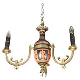 Neo-classical Greek Revival Chandelier