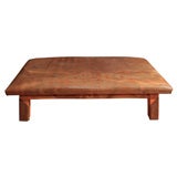 Used Leather-Top Bench/Ottoman