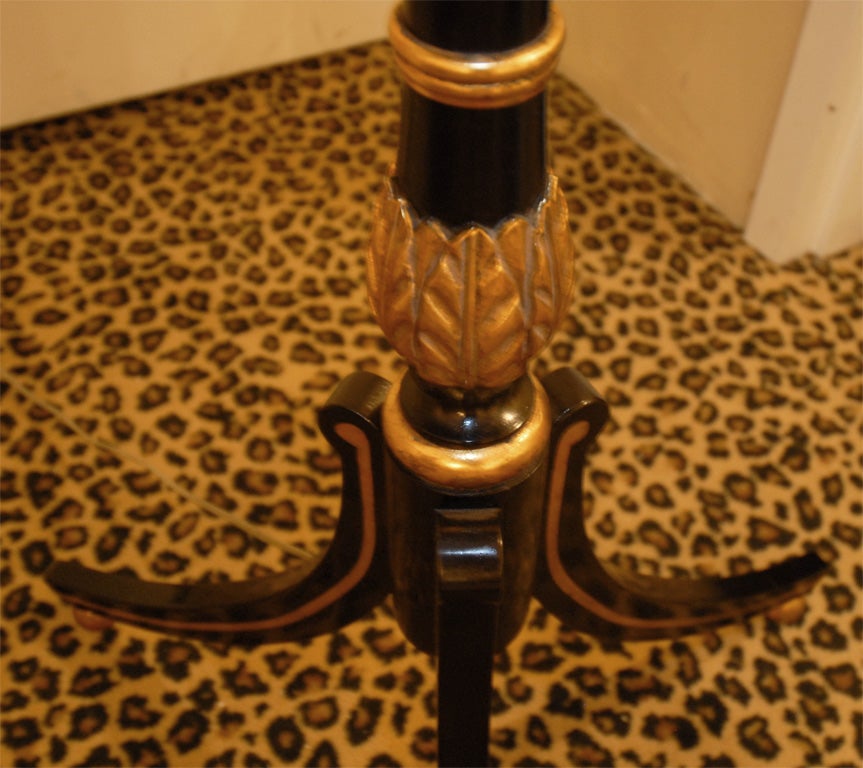Hand-Painted Lacquer Floor Lamp In Excellent Condition For Sale In Southampton, NY