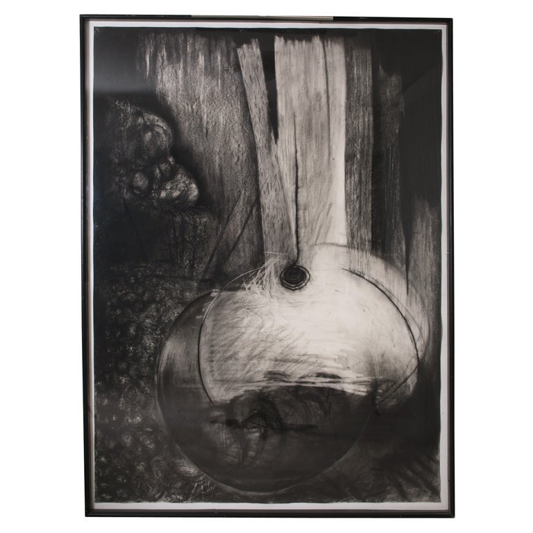 Large-Scale Charcoal by Paloma Cernuda For Sale