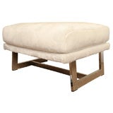 Comfortable Chrome Upholstered Bench