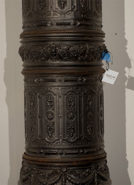 19th Century Antique Iron Stove