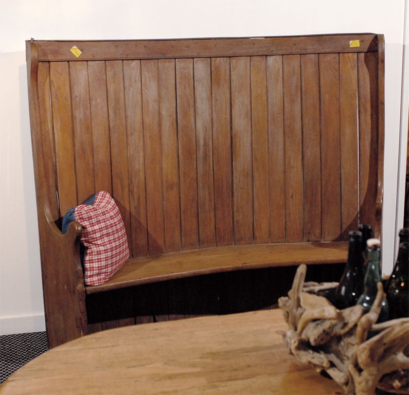 English Curved Back Settee