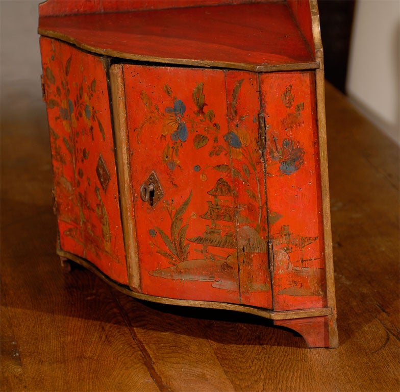 18th Century Louis XV Chinoiserie Corner Cabinet, circa 1780 For Sale 1