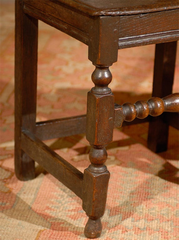 Three Individual 18th C. Carved Oak Chairs, Darbyshire England 3