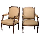 Pair Louis 16 style chairs