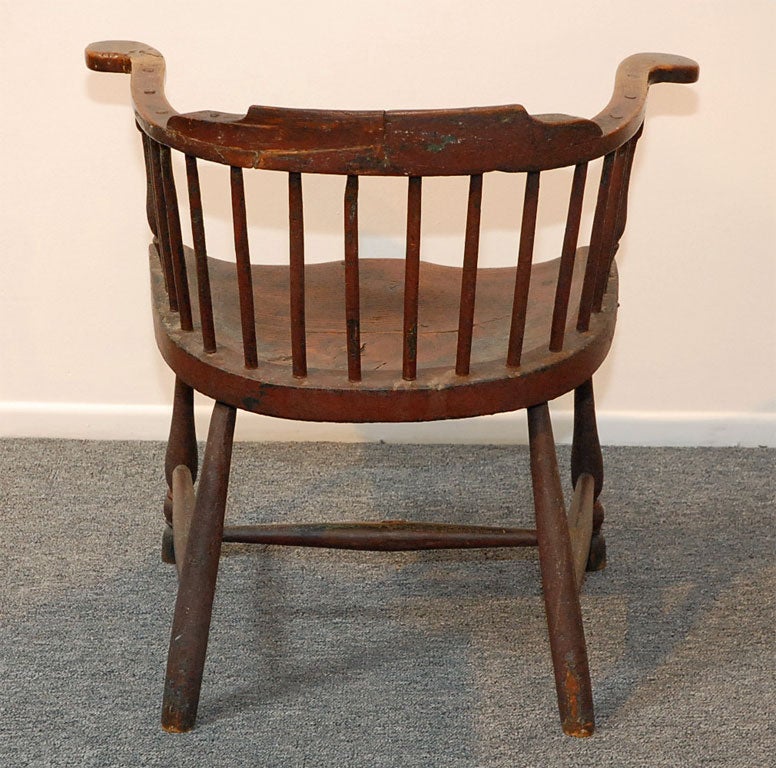 EARLY 18THC WINDSOR LOW BACK CHAIR 2