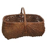 Antique 19THC LARGE OVER SIZE GATHERING BASKET FROM PENNSYLVANIA