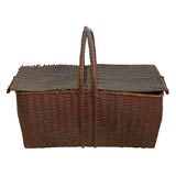 Antique 19TH CENTURY SHAKER PICNIC BASKET