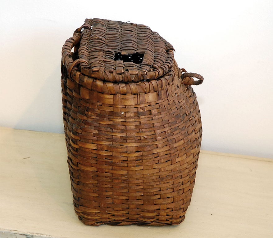 19th Century 19THC EARLY AND RARE FISHING CREOL BASKET