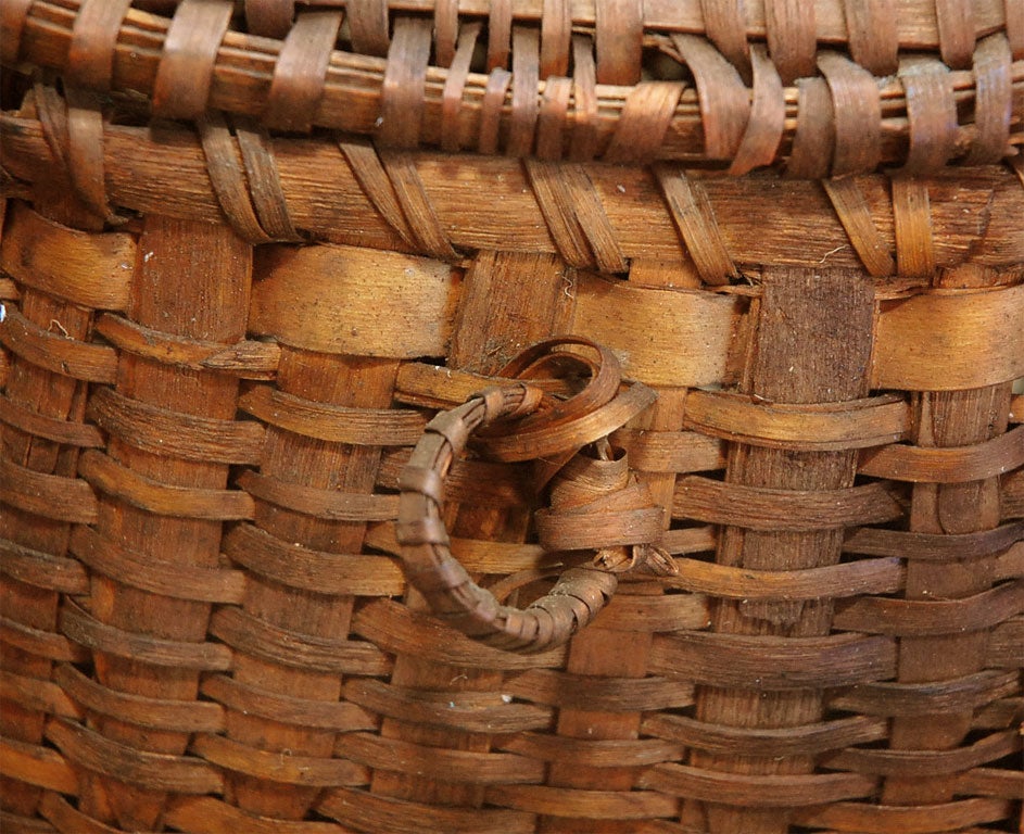 19THC EARLY AND RARE FISHING CREOL BASKET 1