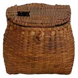 Antique 19THC EARLY AND RARE FISHING CREOL BASKET