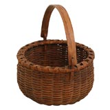 19THC UNUSUAL ANDRARE 19THC SWING HANDLE BASKET