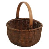 19THC RARE /EARLY NEW ENGLAND SWING HANDLE BASKET
