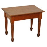Antique 19TH C. NEW ENGLAND PINE WOODEN TABLE