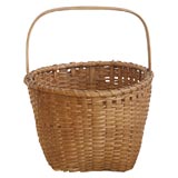 19THC LARGE GATHERING BASKET W/ HANDLE