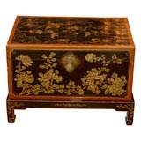 Japanese Lacquered Chest on Stand