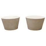 Pair of Cement Stools by Maya Lin for Knoll