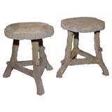 Stone Faux Bois Drink Stand