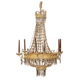 Neo-Classical Crystal Chandelier