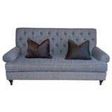 Charming Edwardian Style Tufted Sofa