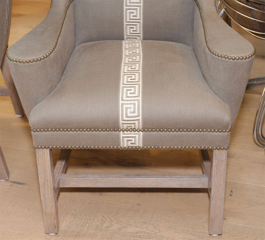 American Upright Wing Chair For Sale