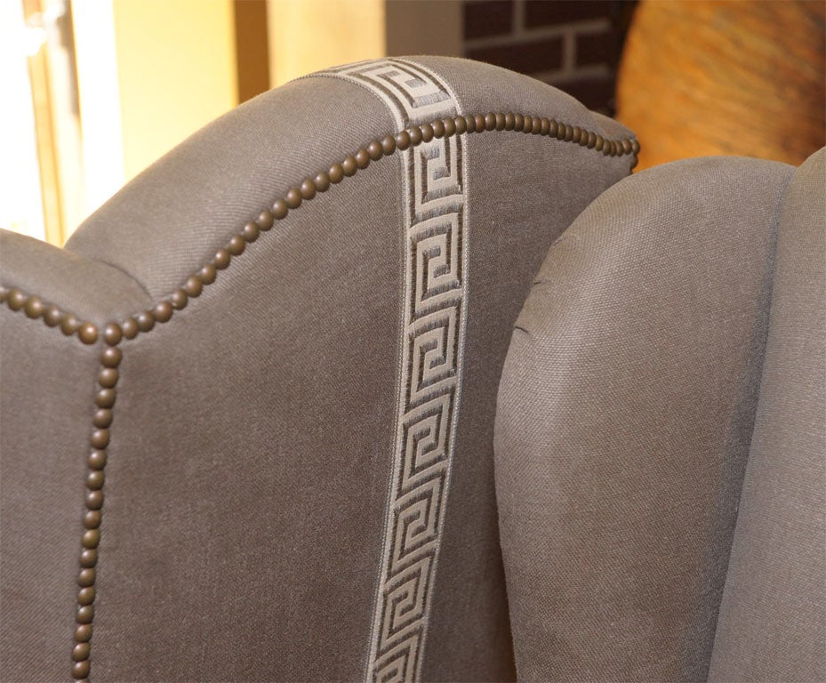 Upright Wing Chair For Sale 1