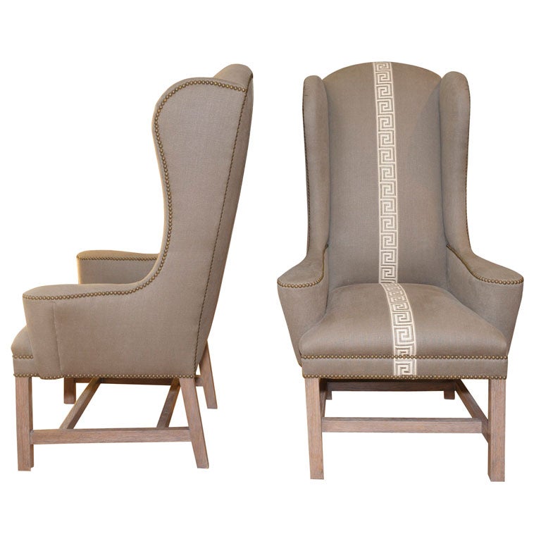 Upright Wing Chair For Sale