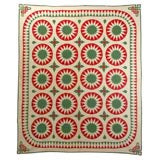 Antique Quilt: Sunburst Variation.