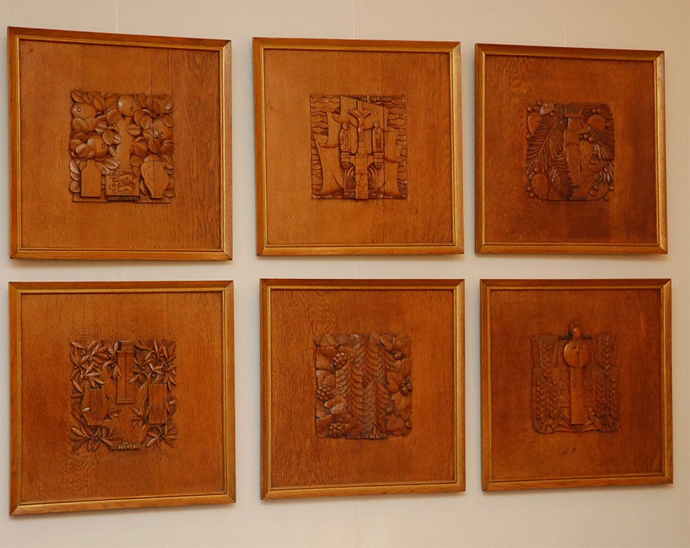 Collection of  French Carved Bas Reliefs