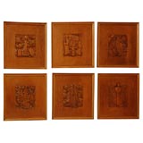 Collection of  French Carved Bas Reliefs