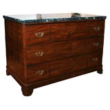 19th Century Anglo-Dutch Commode with Marble Top