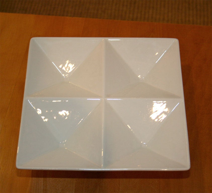 Origami Form Ceramic Tray by Kaj Franck for Arabia 1