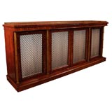 Large Late Regency Grill Door Credenza, ca 1820