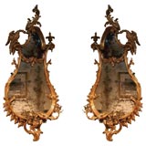 A Very Fine Pair of Girandoles in the Style of Chippendale