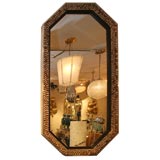 Octagonal shell inlay mirror by Redmile