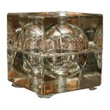 Glass cube form lamp Glass cube form lamp