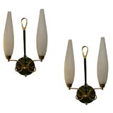Pair of  Sconces, France, 1940s