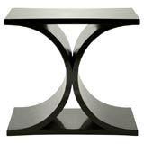 X-BASE LACQUERED SIDE TABLE BY KARL SPRINGER X-BASE LACQUERED SIDE TABLE BY KARL SPRINGER