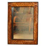 Chevron Split Twig Mirror