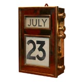 Vintage Brass Perpetual Calendar, dated 1937