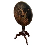 Chinoiserie Tilt Top Tripod Table, Mid 19th Century